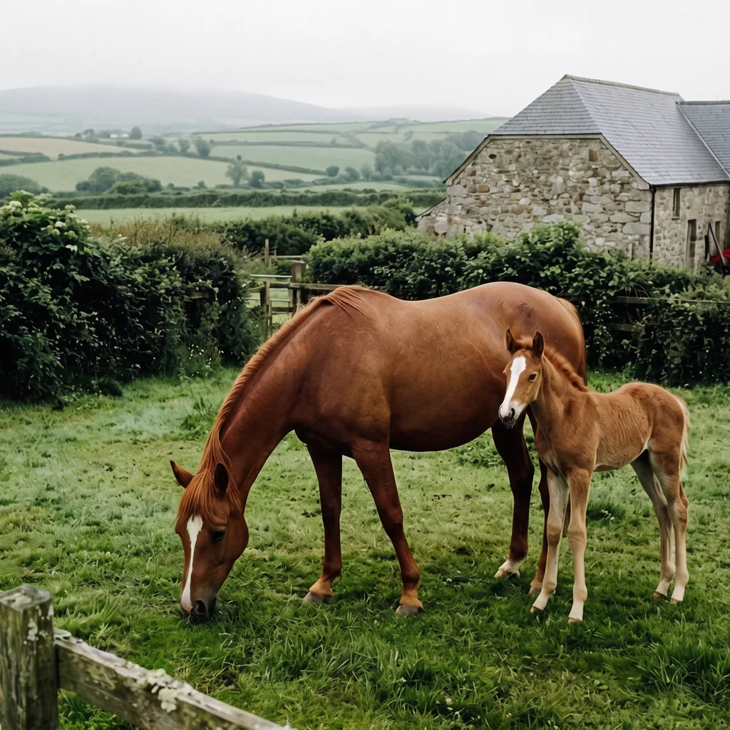 Élevage de chevaux au Briera Arabians, Oradour-Saint-Genest