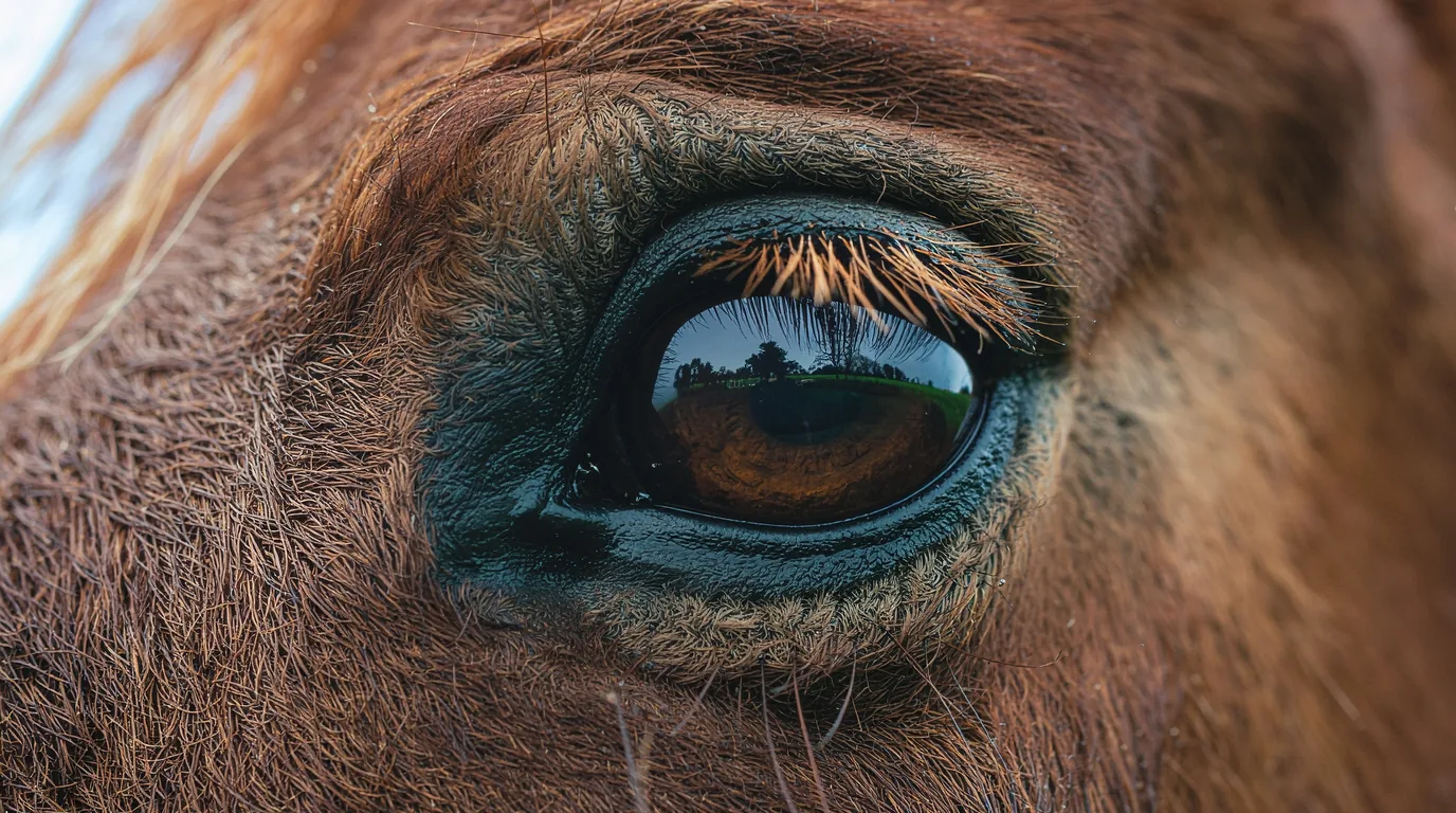 Un regard de cheval au Briera Arabians, Oradour-Saint-Genest